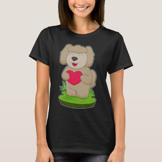 T-shirt Coeur de chien (Devant)