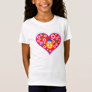 T-Shirt coeur de coccinelle