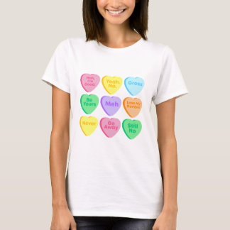T-shirt Coeur de conversation drôle Chemise de la Saint Va