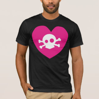 T-shirt coeur de crâne