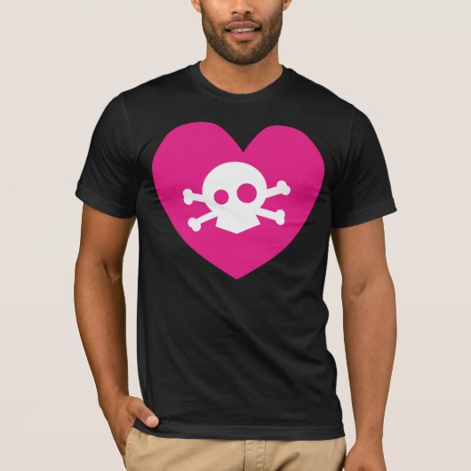 T-shirt coeur de crâne (Devant)