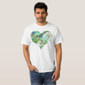 T-shirt coeur de démarrage (Devant entier)