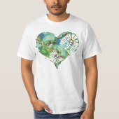 T-shirt coeur de démarrage (Devant)