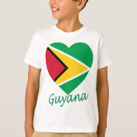 Coeur de drapeau de la Guyane