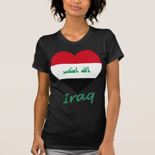 T-shirt Coeur de drapeau de l'Irak