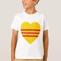 Coeur de drapeau du Vietnam (sud)