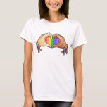 T-shirt Coeur de fille LGBT<br><div class="desc">Coeur de fille LGBT</div>