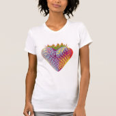 T-shirt Coeur de fraise Iridescente (Devant)