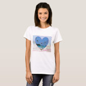T-shirt Coeur de Frangipani (Devant entier)