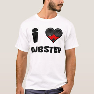 T-shirt coeur de haut-parleur de dubstep