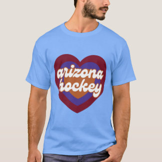 T-shirt Coeur de hockey inspiré par Arizona Coyotes