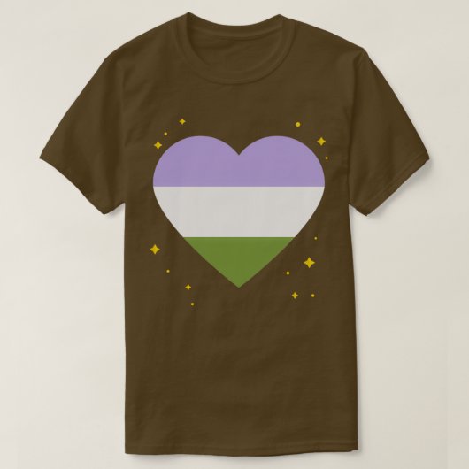 T-shirt coeur de la fierté des femmes (Design devant)