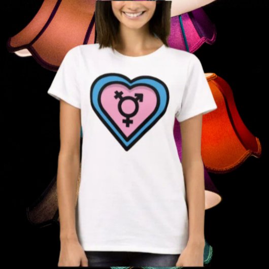 T-shirt Cœur de la Fierté Trans