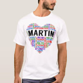 T-shirt Coeur de la légende de MARTIN (Devant)