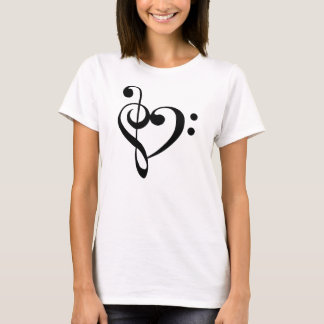 T-shirt Coeur de la musique