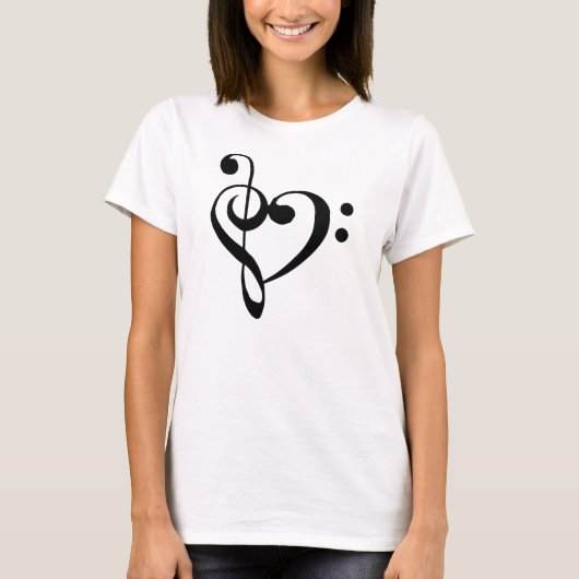 T-shirt Coeur de la musique (Devant)
