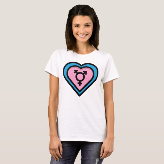 T-shirt Coeur de la Trans Fide Tee (Devant entier)