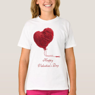 T-shirt Cœur de laine cosy pour la Saint-Valentin