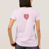 T-shirt COEUR DE LAMPE CUPIDE, Rouge Rose (Dos)