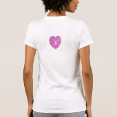 T-shirt COEUR DE LAMPE CUPIDE, Violet rose (Dos)