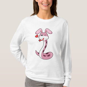 T-shirt Coeur de lapin serpent