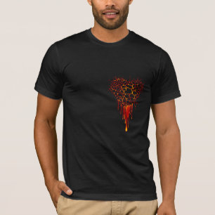 T-shirt Coeur de lave
