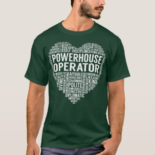 T-shirt Coeur de l'opérateur de la centrale