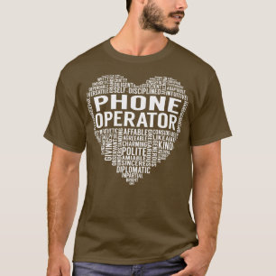T-shirt Coeur de l'opérateur téléphonique