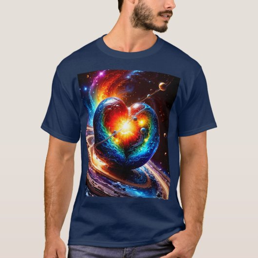 T-shirt Coeur de l'univers (Devant)
