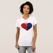 T-shirt Coeur de mode (Devant entier)