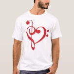T-shirt Coeur de musique Coeur de basse basse aigu - Coeur<br><div class="desc">Créez votre propre t-shirt sur Zazzle ! Notre outil de conception vous permet de télécharger et d'ajouter vos propres oeuvres, dessins ou photos pour créer un t-shirt unique. Ajoutez du texte et des images personnalisés et affichez un aperçu de votre design! Ce t-shirt facile à customiser n'a pas de commande...</div>
