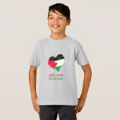 T-shirt Coeur de Palestine (Devant entier)