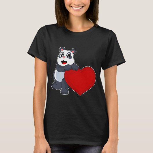 T-shirt Cœur de Panda (Devant)