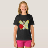 T-shirt Cœur de papillon (Devant entier)
