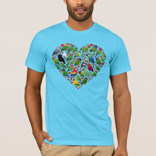 T-shirt Coeur de perroquet (Devant)