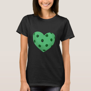 T-shirt Cœur de pickleball - fan de pickle ball amusant et