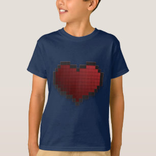 T-shirt Coeur de pixel
