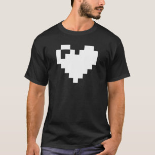 T-shirt Coeur de pixel 8 bits