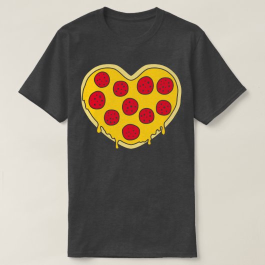 T-shirt Coeur de pizza (Design devant)