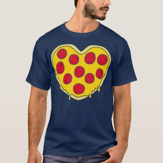 T-shirt Coeur de pizza