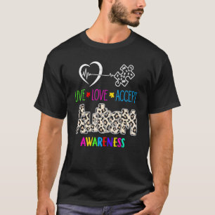 T-shirt Cœur de puzzle de sensibilisation à l'autisme Vivr