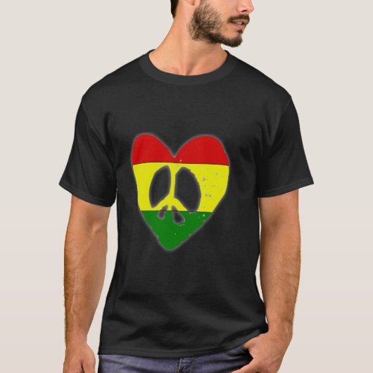 T-shirt Cœur de Rasta (Devant)