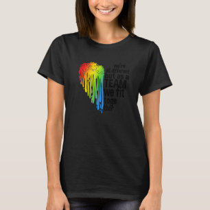 T-shirt Cœur de sensibilisation à l'autisme
