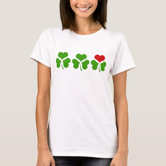 T-shirt Coeur de shamrock (Devant)