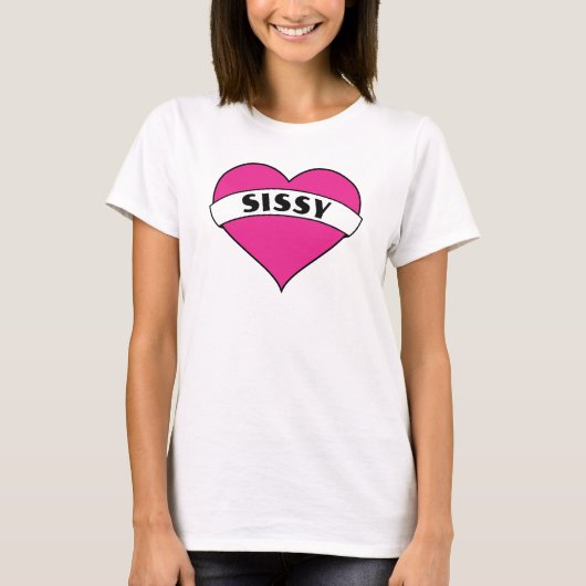 T-shirt Coeur de Sissy (Devant)