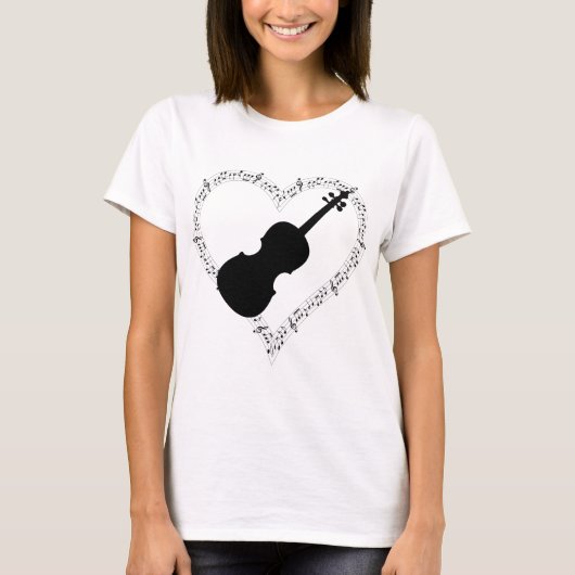 T-Shirt Cœur de Violon (Devant)