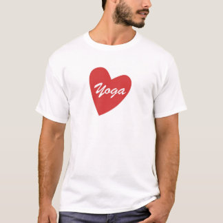 T-shirt coeur de yoga