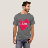 T-shirt Cœur d'éclaboussure (Devant entier)