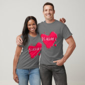 T-shirt Cœur d'éclaboussure (Unisexe)