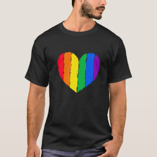 T-shirt Coeur déprimé Lgbtq Droits des homosexuels Fière P